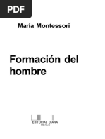 Montessori Maria Formacion Del Hombre