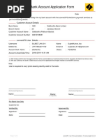 Link Bank Account Application Form