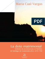 La Dote Matrimonial en Santiago de Guatemala PDF