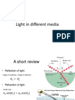 Light in Different Media