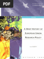 1995 A Brief History of European Research PDF