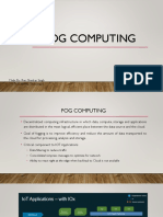 Fog Computing: Made By-Ravi Shankar Singh M.Tech (Comp. Techology)