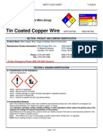 Tin Coated Copper Wire SDS - V2