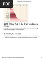 IELTS Writing Task 1 - Bar Chart With Sample Answer