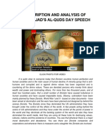 Ahmadinejad Al Quds Hitler Speech 2012