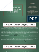 Performance of A Double-Pipe Heat Exchanger Experiment: Group 7