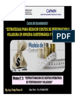 Módulo 3 - ESTRUCTURACION DE COSTOS OPERATIVOS DE PERFORACION Y VOLADURA (16-Abr-16) PDF