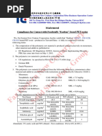 Statement of CB612 - Food Contact 2014 06 25 PDF