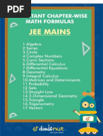 IIT JEE Math Formulas PDF