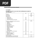 Format For Financial Statement