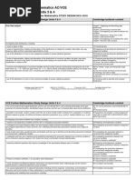 Further Mathematics 3 4 Curriculum Grid