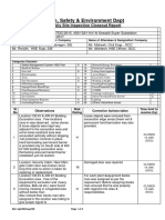 HSE Weekly Inspection CLOSEOUT - R No. 01 Al Sowaidi