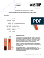 ACUSTRIP® Conductivity Pen Specifications & Instructions