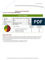 English Language, Literature, and Composition: Content Knowledge