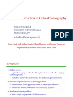 Image Reconstruction in Optical Tomography