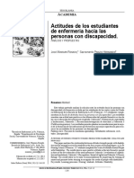 Actitudes de Los Estudiantes de Enfermeria Hacia Las Personas Con Discapacidad PDF