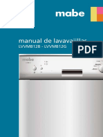 Manual Lavavajillas Mabe LVVMB12B