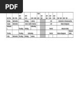 Timetable Term1