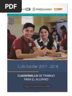 2DO. GRADO Cuadernillo Alumno 2017-2018 PDF