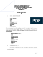 Formato de Informe Psicologico Uam