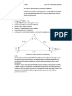 Ejercicio de Líneas de Transmisión Parámetros Eléctricos