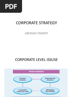 Corporate Strategy: Abhinav Pandey