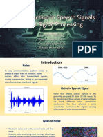 Noise Reduction in Speech Signals: Digital Signal Processing