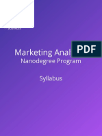 Marketing Analytical Nano Degree