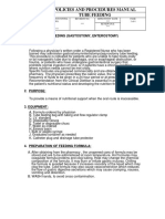 Policies and Procedures Manual Tube Feeding