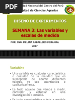 Variables y Escalas de Medida
