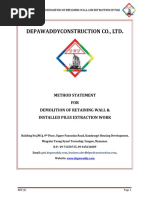 MOS For Demolition & Pile Extraction PDF