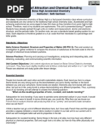 Forces of Attraction and Chemical Bonding