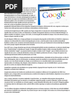 GOOGLE Historia