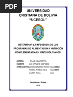 Una Propuesta - Programa de Alimentacion y Nutricion 