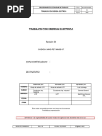 Procedimiento Trabajos Con Energia Electrica