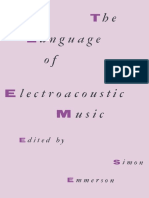 Simon Emmerson (Eds.) - The Language of Electroacoustic Music-Palgrave Macmillan UK (1986) PDF