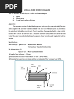 Shell and Tube Heat Exchanger