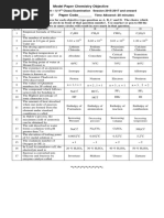 Model Paper Chemistry Objective: Q.No A B C D 1