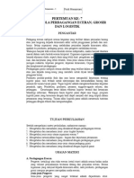 Pertemuan Ke - 7 Mengelola Perdagangan Eceran, Grosir Dan Logistik