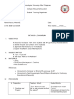 Detailed Lesson Plan (Parts of Keyboard)