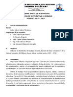 Informe Comision de Distributivo y Horario 2018