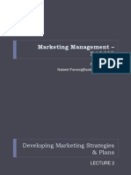 Marketing Management - BA3602: Nabeel Farooq Nabeel - Farooq@szabist-Isb - Edu.pk