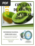 Conserva de Kiwi en Almibar - Proyectos Inter I Comercio 2015 Ii PDF