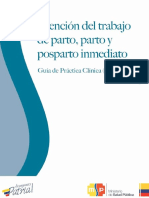 GPC Atencion Del Trabajo Parto Posparto y Parto Inmediato