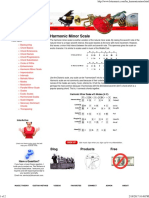 Music Theory - Harmonic Minor Scale