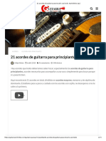 21 Acordes de Guitarra para Tocarlo Casi Todo. Apréndelos Aquí - PDF