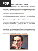 Biografia de Cesar Vallejo