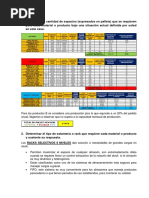 TERCER TRABAJO Caso Gestión de Almacenes