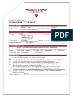 Assignment Cover Sheet: Imran Ali Tamer 18019647