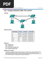 2.1.4.5 Lab - Configure Extended VLANs, VTP, and DTP